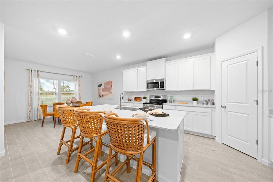 Furnished interior view inside a new home in Pioneer Ranch: Pioneer Ranch 60's, Ocala (Image 16).
