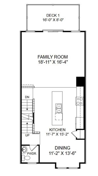 2D floor plan layout for the The Balfour by Stanley Martin Homes in Rhetts Cove, Johns Island, SC (Image 7).