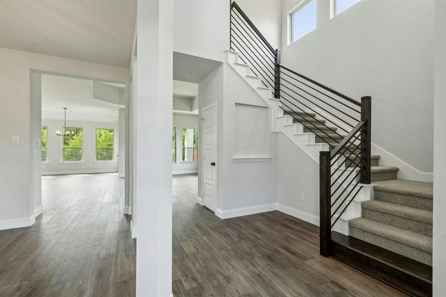 Spacious, unfurnished interior of a new home in Westside Preserve, Midlothian (Image 19). Spacious, unfurnished interior of a new home in Westside Preserve, Midlothian (Image 19).