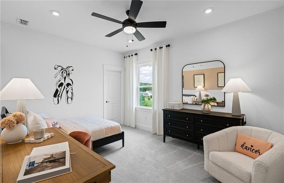 Furnished interior view inside a new home in Traditions of Braselton, Jefferson (Image 13).