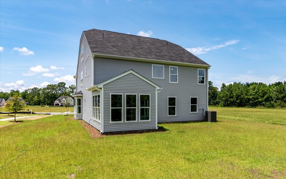 Exterior details and patio area of a home in Parker's Preserve, Ridgeville (Image 2).