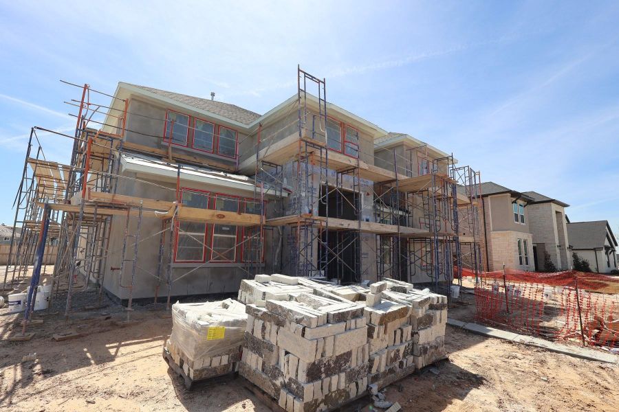 In-progress construction of a new home in Dunham Pointe, Cypress, TX (Image 7).