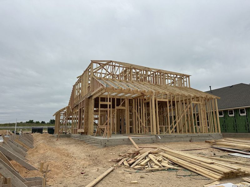 In-progress construction of a new home in Stream Waters, Seguin, TX (Image 15). In-progress construction of a new home in Stream Waters, Seguin, TX (Image 15).
