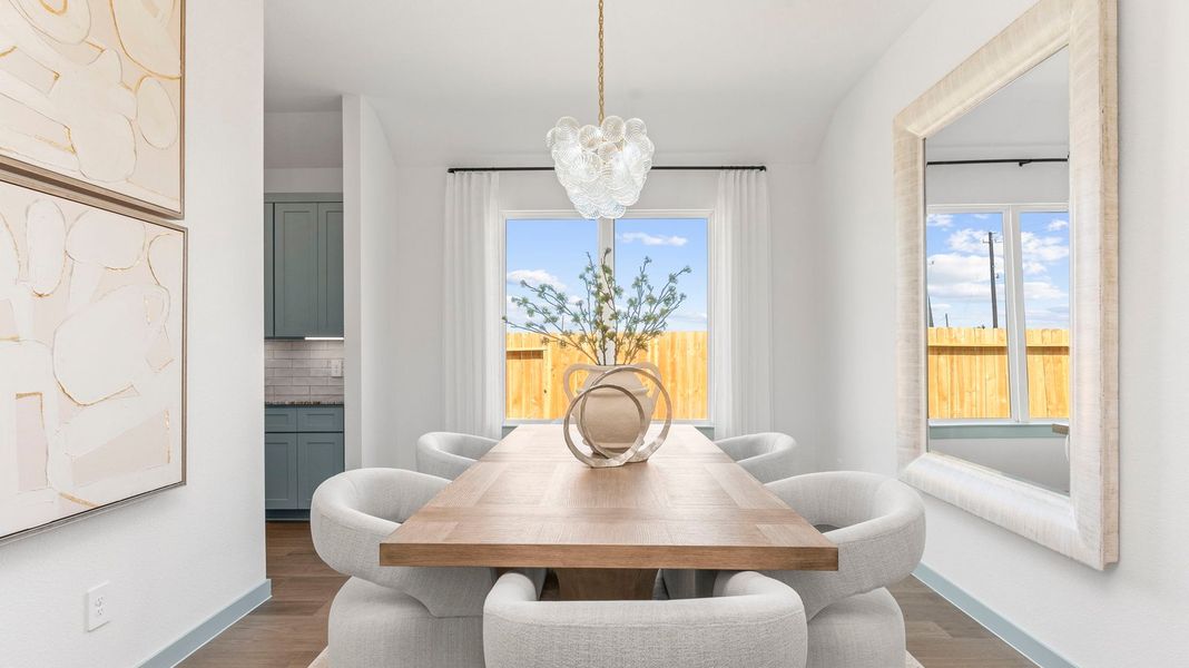 Furnished interior view inside a new home in Davis Harbor, League City (Image 4).
