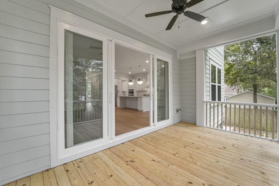 Exterior details and patio area of a home in , Johns Island (Image 27).