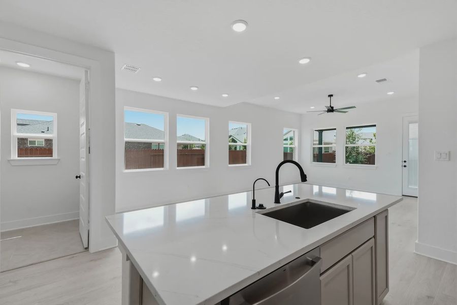 Furnished interior view inside a new home in Stillwater Ranch, San Antonio (Image 10).