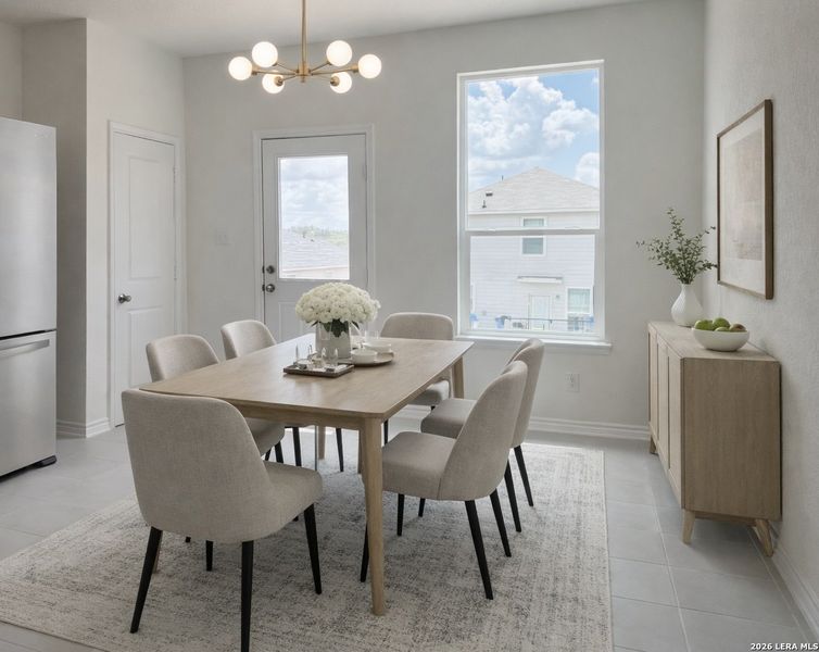 Furnished interior view inside a new home in , San Antonio (Image 9). Furnished interior view inside a new home in , San Antonio (Image 9).