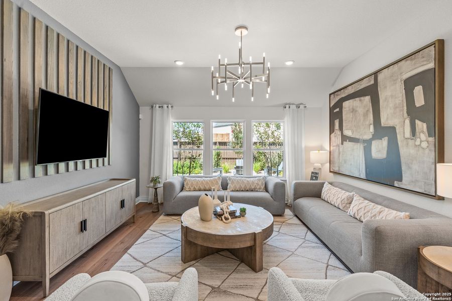 Furnished interior view inside a new home in Corley Farms, Boerne (Image 11).