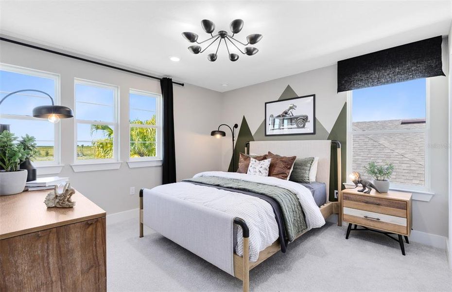 Furnished interior view inside a new home in Parkside Trails, Clermont (Image 29).