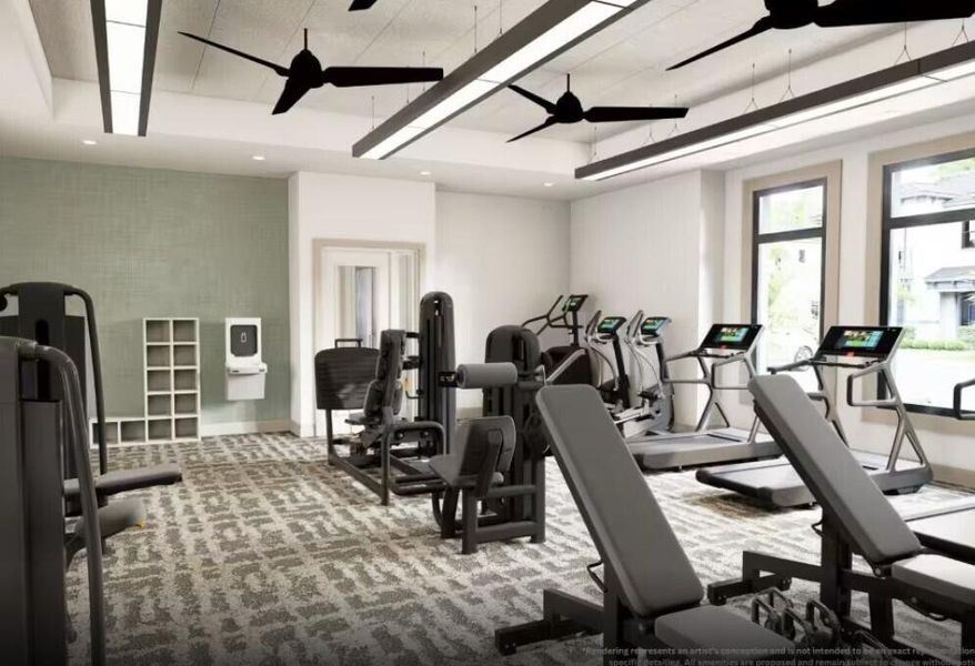Fitness Center Rendering Fitness Center Rendering