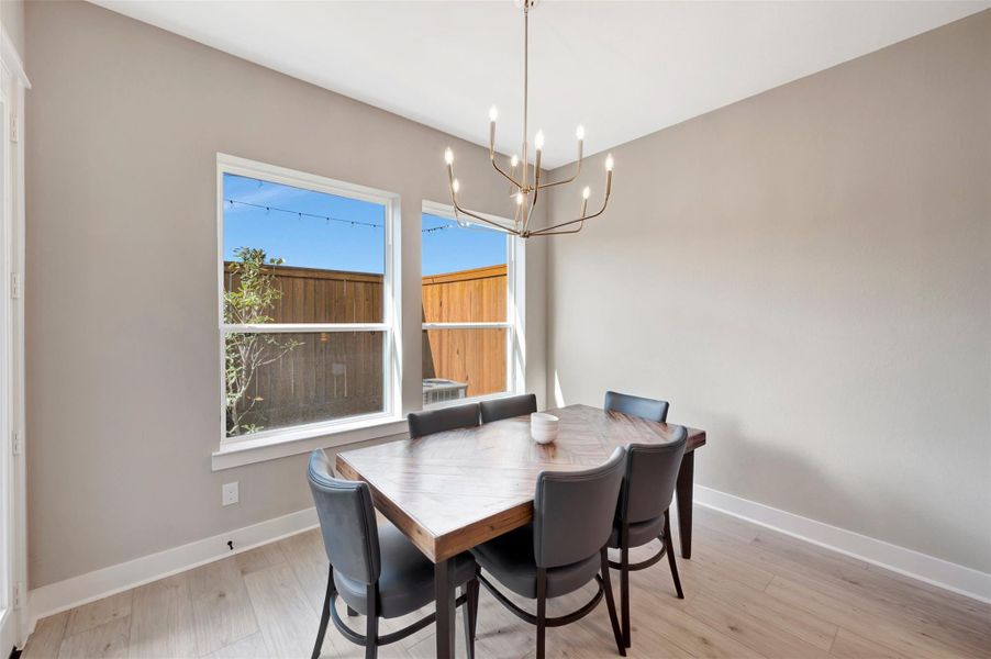 Furnished interior view inside a new home in Retreat at Oak Park, Houston (Image 11).
