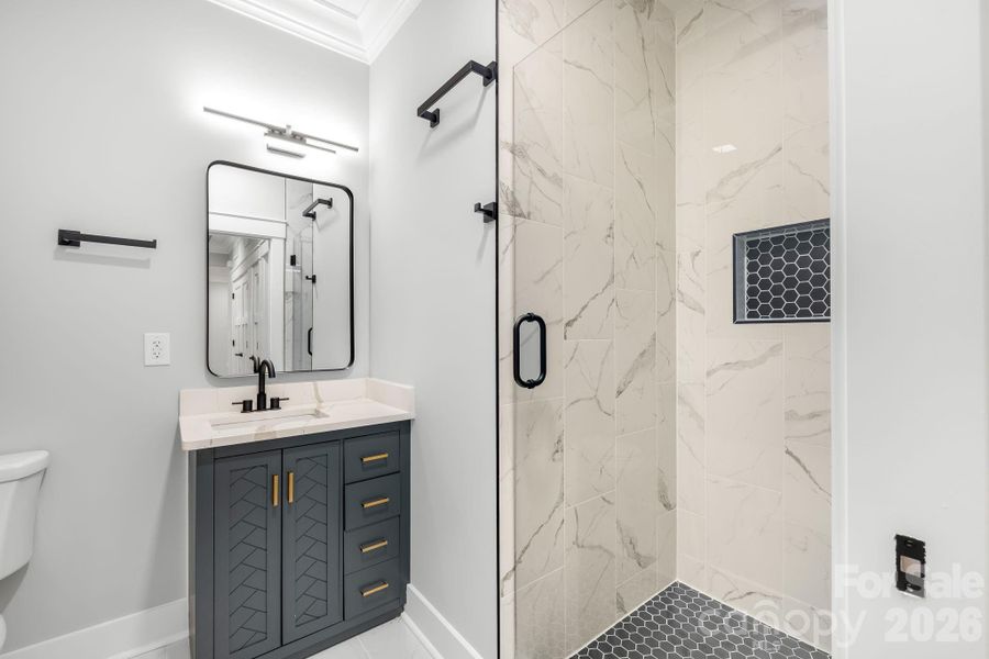 Furnished interior view inside a new home in , Charlotte (Image 8).