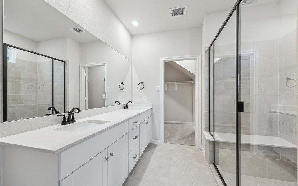 Furnished interior view inside a new home in Elyson, Katy (Image 8).