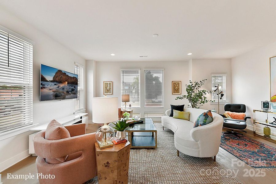 Furnished interior view inside a new home in North End Terraces, Charlotte (Image 8).