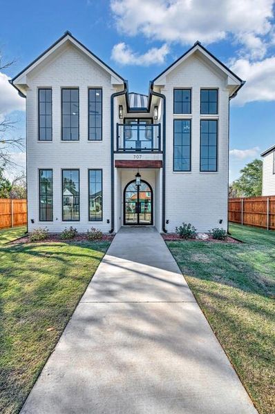 Front exterior of a new home in , Waco, TX, highlighting curb appeal (Image 1).