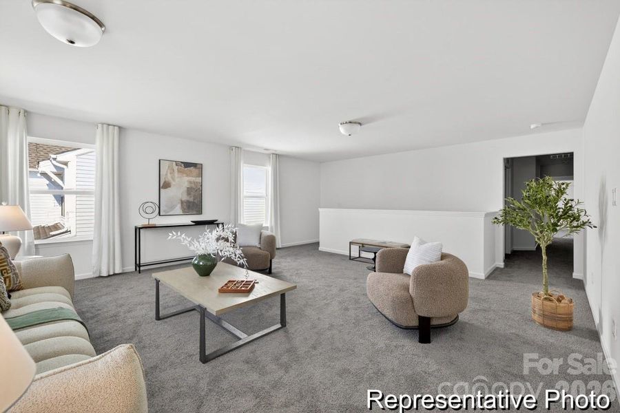 Furnished interior view inside a new home in Morgan Hills, Albemarle (Image 29).