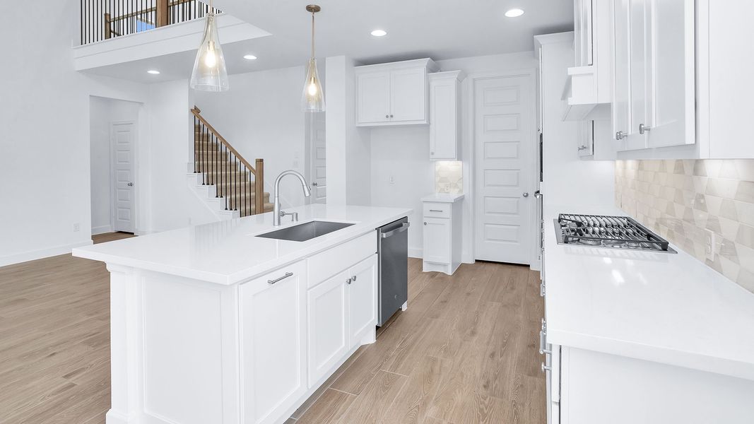 Furnished interior view inside a new home in Elyson, Katy (Image 5).