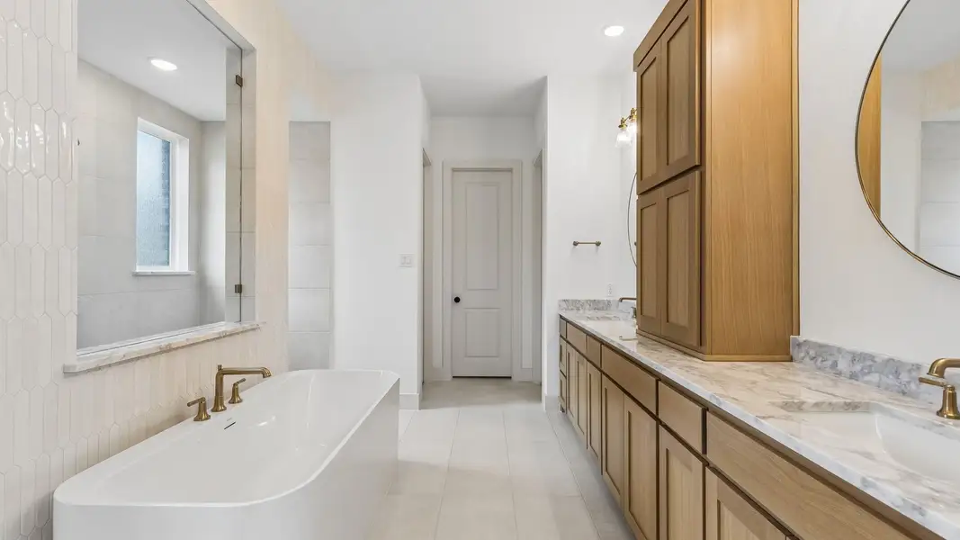 Representative furnished interior of a home built from the Colton by Southgate Homes in The Reserve at Watters, Allen (Image 9).