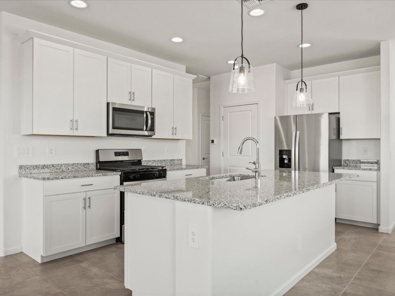 Furnished interior view inside a new home in Rincon Crest at Rocking K, Tucson (Image 4).