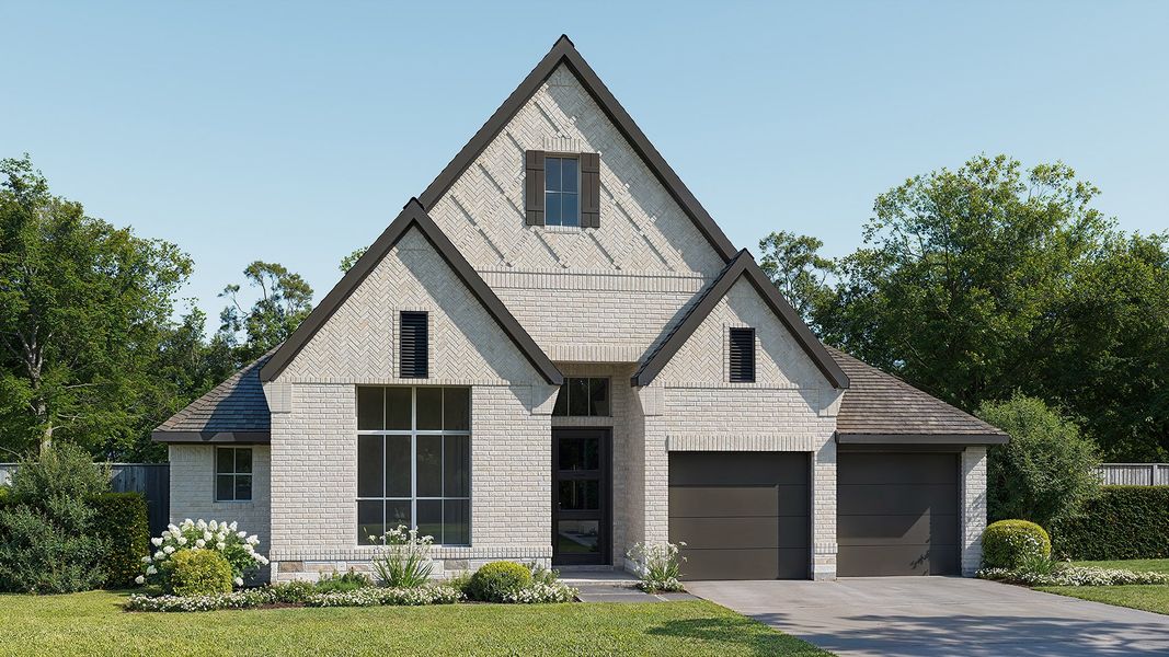 Representative exterior photo of a completed home built from the 2541C by Perry Homes in Colton 55', Todd Mission, TX (Image 3). Representative exterior photo of a completed home built from the 2541C by Perry Homes in Colton 55', Todd Mission, TX (Image 3).