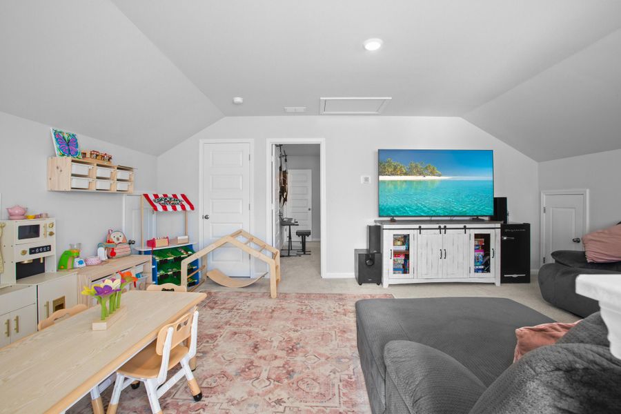 Furnished interior view inside a new home in Sweetgrass at Summers Corner, Summerville (Image 37).