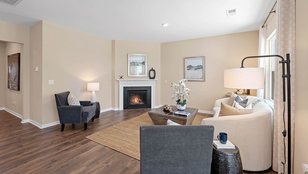 Representative furnished interior of a home built from the Aria by D.R. Horton in Spring Ridge, Anderson (Image 21).