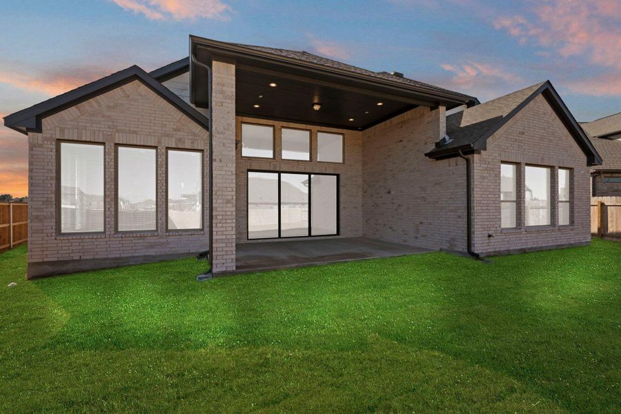 Rear of Home and Private Backyard Rear of Home and Private Backyard