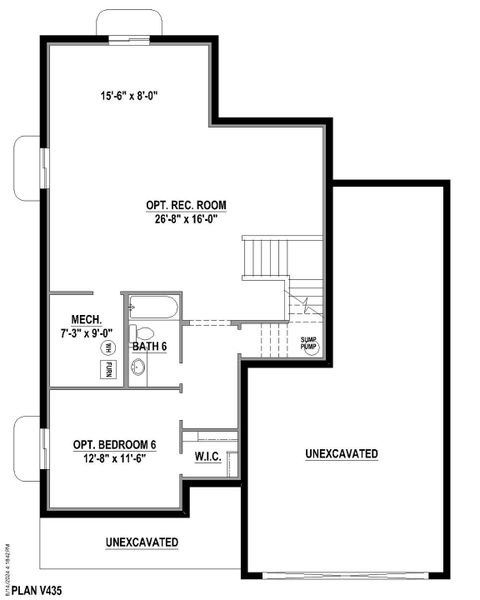 Plan V435 BASE REC BED