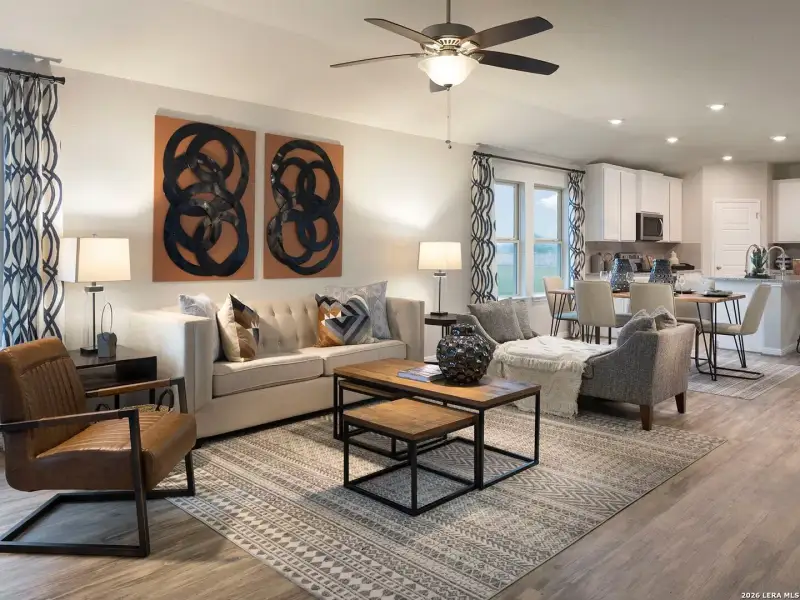 Furnished interior view inside a new home in Lark Canyon, New Braunfels (Image 7).