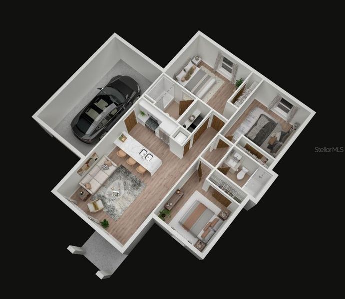 2D floor plan layout of this home in , Port Charlotte, FL (Image 2). 2D floor plan layout of this home in , Port Charlotte, FL (Image 2).
