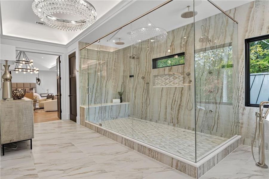 Furnished interior view inside a new home in , Atlanta (Image 44).