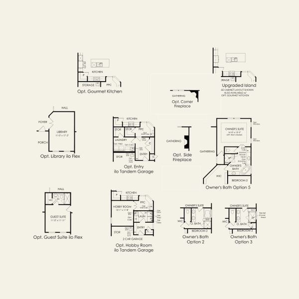 2D floor plan layout for the Amberwood by Pulte Homes in Forest Creek, Waxhaw, NC (Image 5). 2D floor plan layout for the Amberwood by Pulte Homes in Forest Creek, Waxhaw, NC (Image 5).