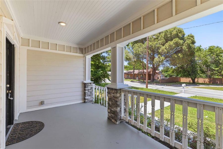 Exterior details and patio area of a home in , Brownwood (Image 21). Exterior details and patio area of a home in , Brownwood (Image 21).