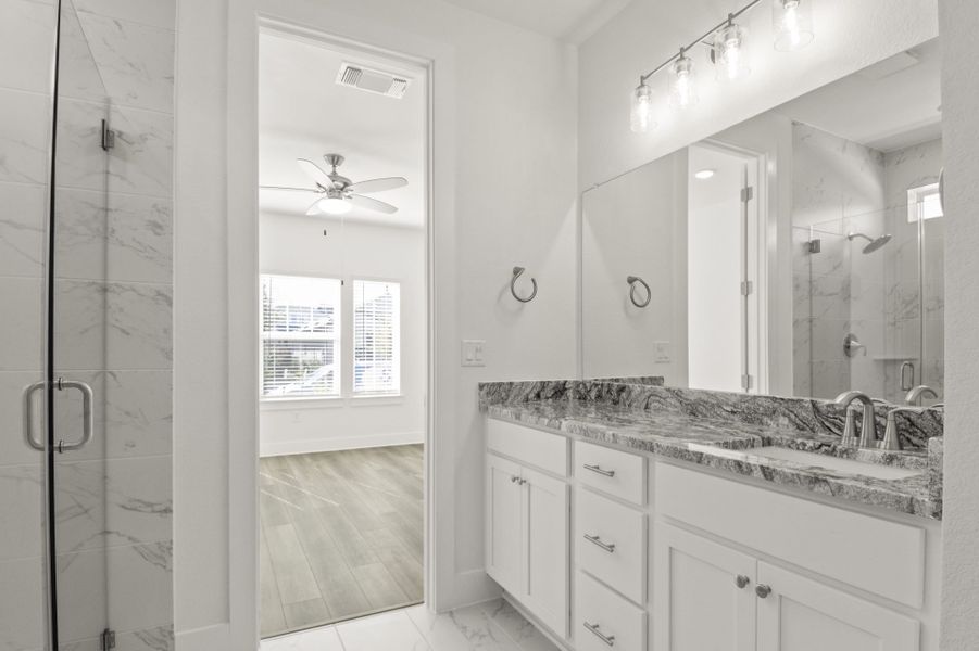 Furnished interior view inside a new home in Easton Park, Austin (Image 20).