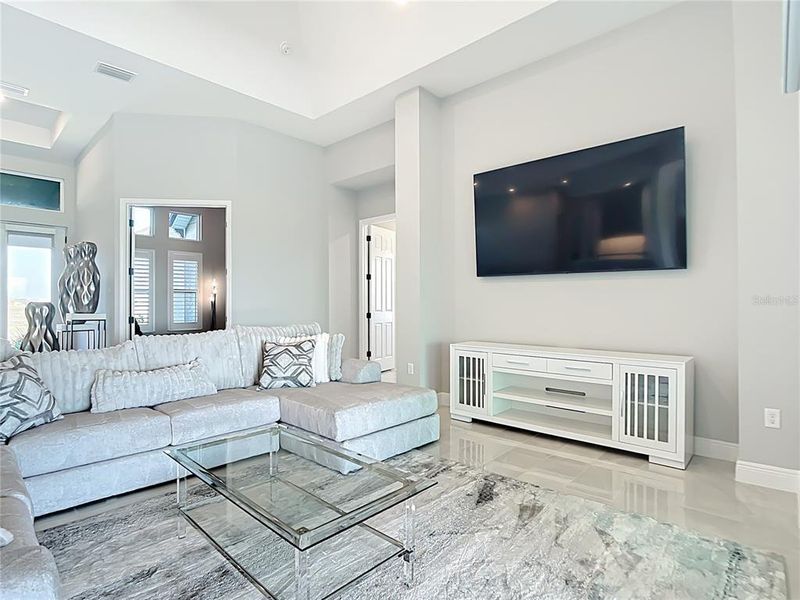 Furnished interior view inside a new home in Hampton Lakes, Sarasota (Image 7). Furnished interior view inside a new home in Hampton Lakes, Sarasota (Image 7).