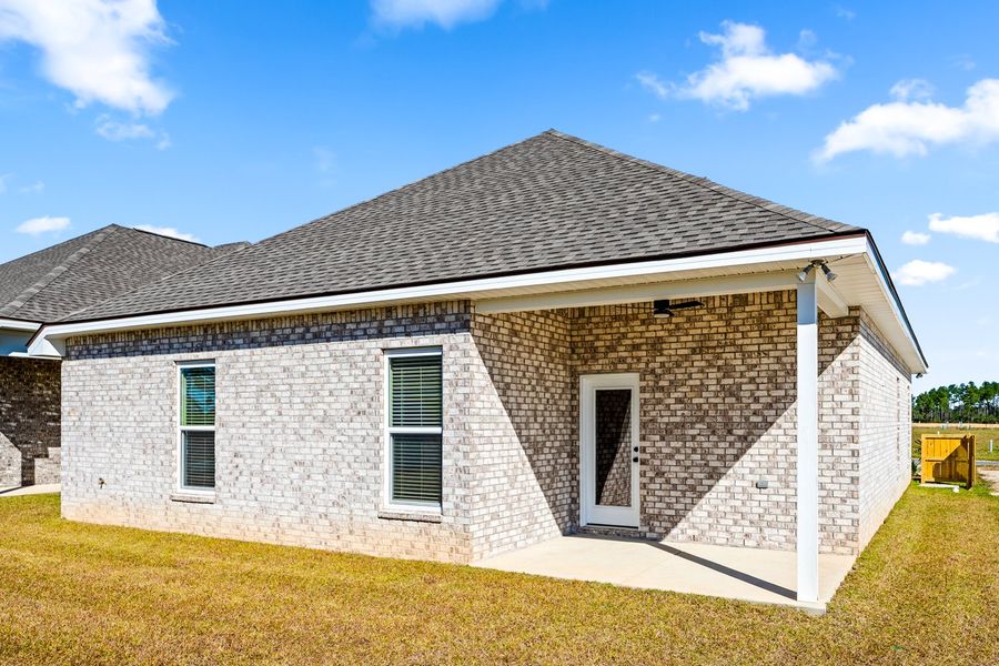 Exterior details and patio area of a home in Natureview, Freeport (Image 3).