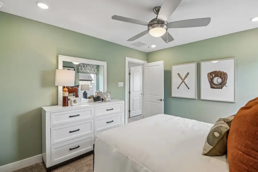 Furnished interior view inside a new home in Blue Creek Trails, Richmond (Image 29).