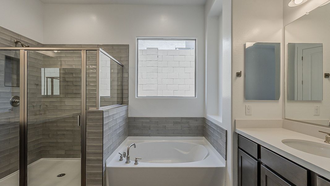 Furnished interior view inside a new home in Hacienda at Estrella, Goodyear (Image 10).
