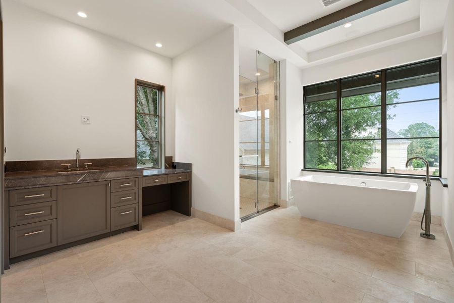 Furnished interior view inside a new home in , Houston (Image 40).