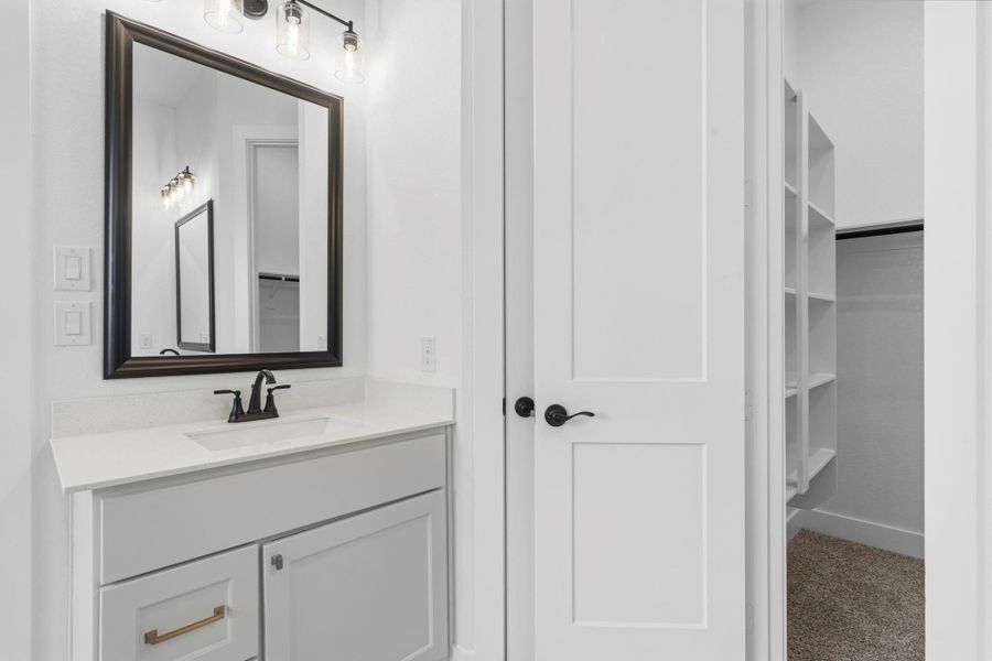 Furnished interior view inside a new home in Wood Leaf Reserve, Tomball (Image 9).