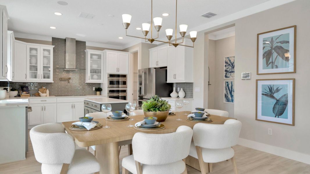 The Dining Room and Kitchen