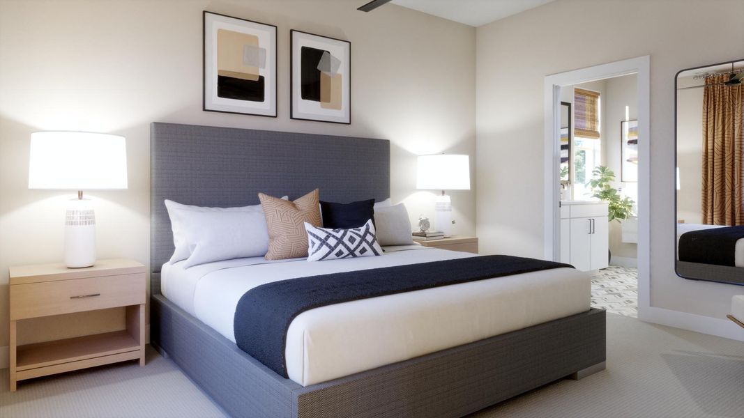 Representative furnished interior of a home built from the Haven by Risewell Homes in Marion Ridge, Haines City (Image 6).