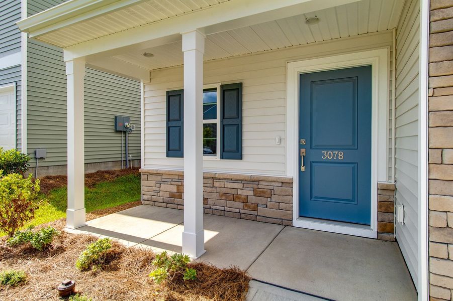 Exterior details and patio area of a home in Ellington, Elgin (Image 3).