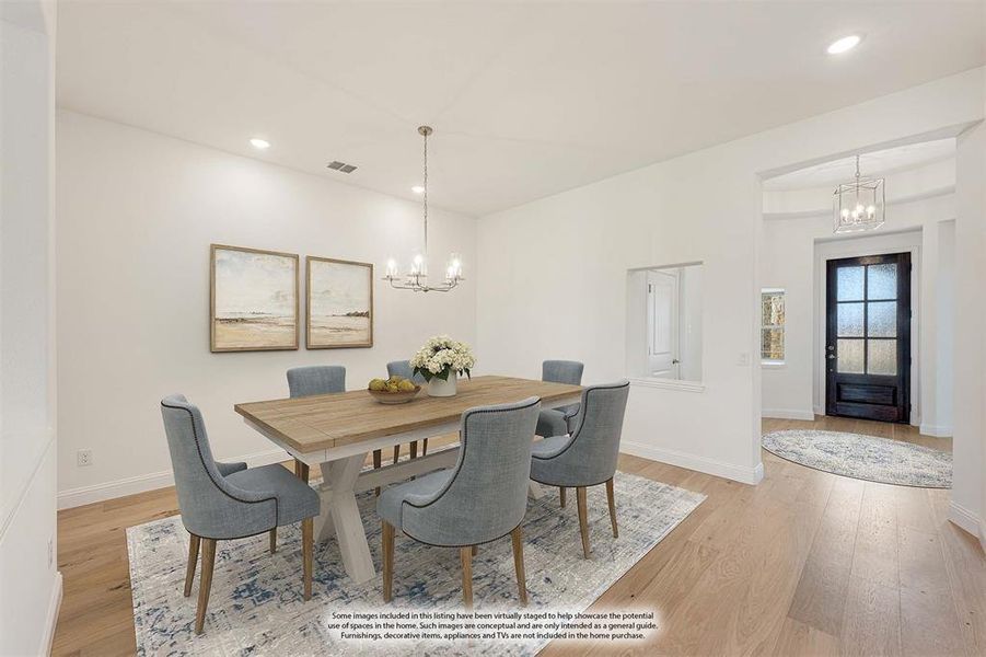 Furnished interior view inside a new home in Hunters Ridge, Crowley (Image 7). Furnished interior view inside a new home in Hunters Ridge, Crowley (Image 7).