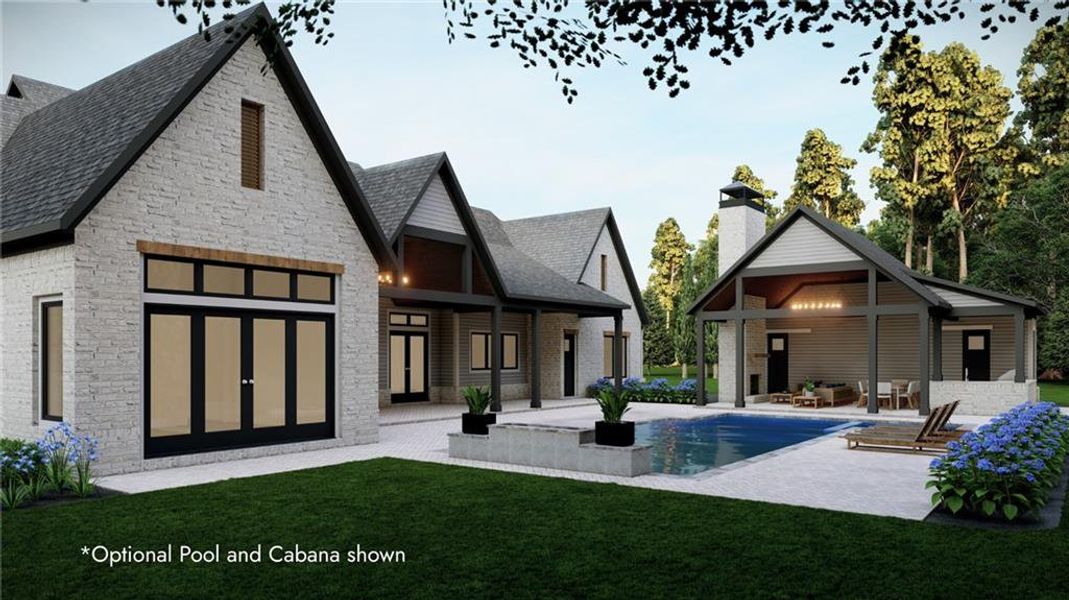 Front exterior of a new home in , Cumming, GA, highlighting curb appeal (Image 29).