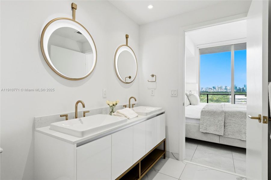 Furnished interior view inside a new home in Mr. C Residences, Miami (Image 11).