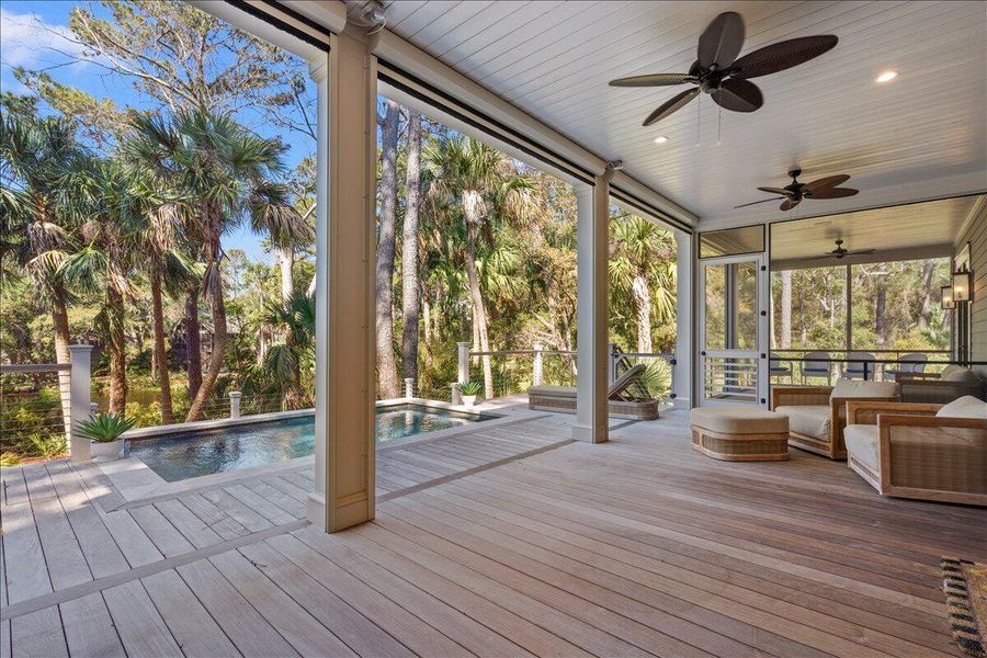 Exterior details and patio area of a home in , Kiawah Island (Image 33).