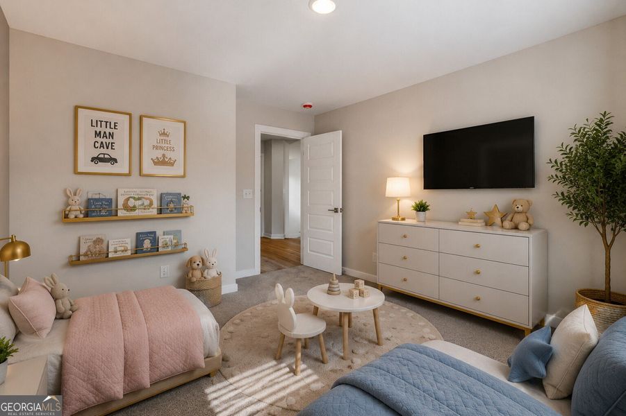 Furnished interior view inside a new home in The Fairways at Mirror Lake, Villa Rica (Image 11).