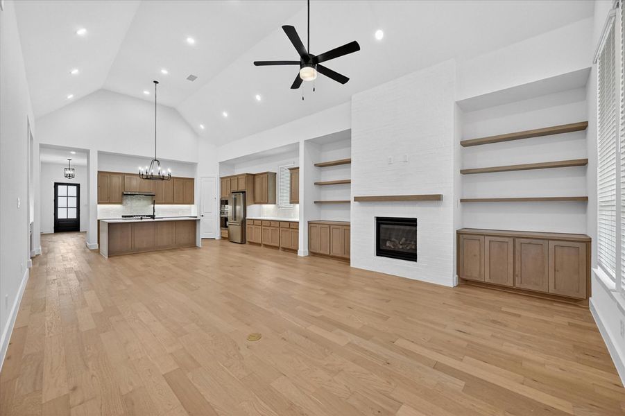 Representative Family Room/Dining Room - some options shown Representative Family Room/Dining Room - some options shown
