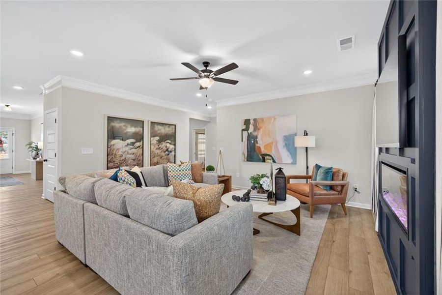 Furnished interior view inside a new home in Allen Manor, Hoschton (Image 11).